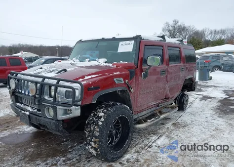2004 Hummer H2 из США, поврежденный, VIN 5GRGN23U84H110455